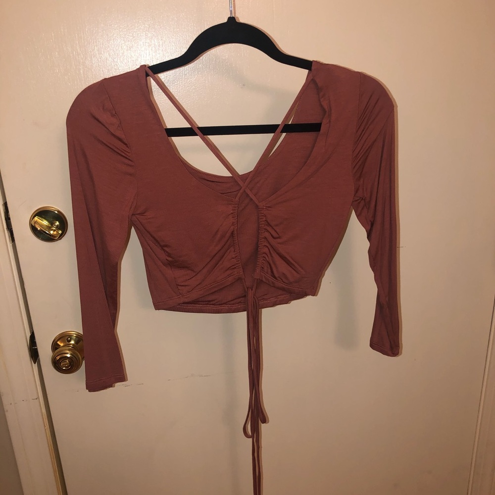 Tie back crop top